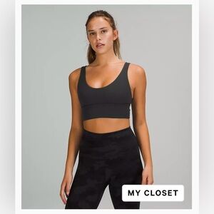 Lululemon Align Reversible Bra *Light Support A/B Cup, size 6 in Black/Camo